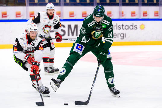 Malmö Redhawks Axel Wemmenborn och Färjestads Victor