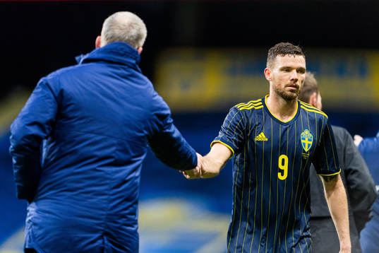 Janne Andersson, head coach and Marcus Berg of Sweden