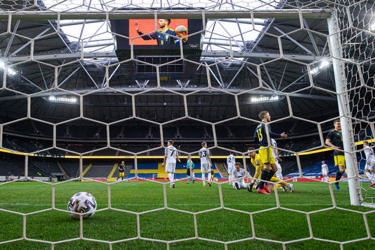 Marcus Berg, Robin Quaison, Jesper Karlsson and Mattias