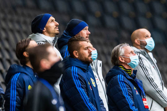 Zlatan Ibrahimovic, Andreas Granqvist and goalkeeper