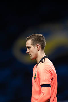 Goalkeeper Karl-Johan Johnsson of Sweden