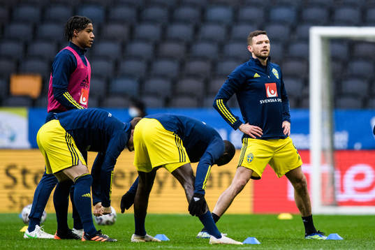 Marcus Berg of Sweden prior to the international friendly