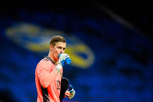 Goalkeeper Karl-Johan Johnsson of Sweden