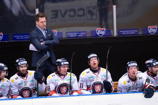 Växjös tränare Sam Hallam
