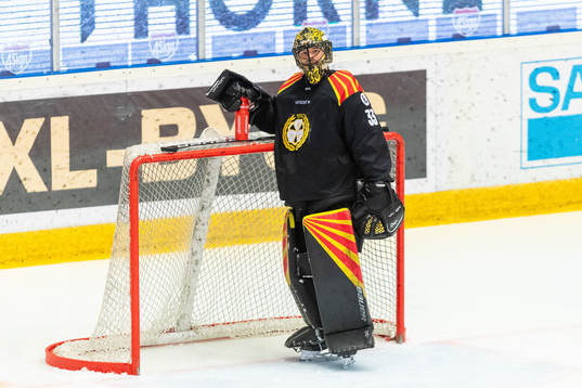 Brynäs målvakt Samuel Ersson deppar