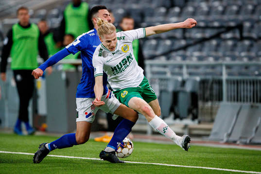 Trelleborgs Simon Amin och Hammarbys Gustav Ludwigson