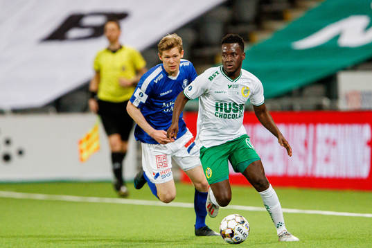 Trelleborgs Fritiof Björkén och Hammarbys David Accam