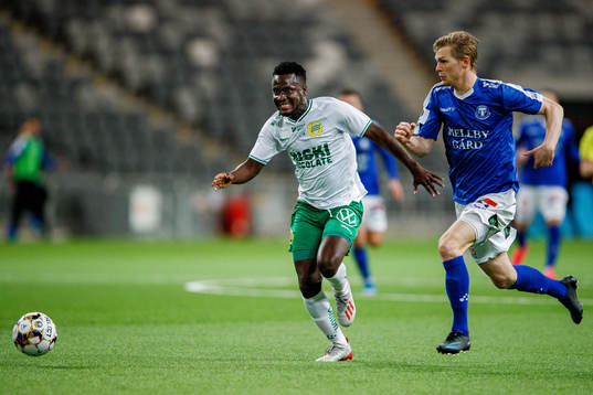 Hammarbys David Accam och Trelleborgs Fritiof Björkén