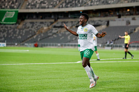 Hammarbys David Accam jublar