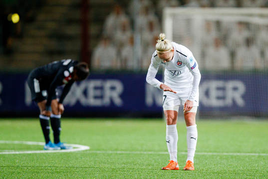 Caroline Seger of Rosengård looks dejected