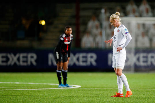 Caroline Seger of Rosengård looks dejected