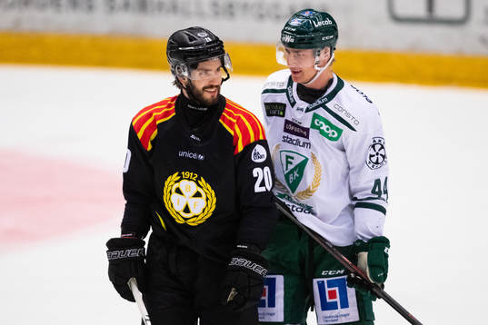 Brynäs Oula Palve och Färjestads Oscar Lawner