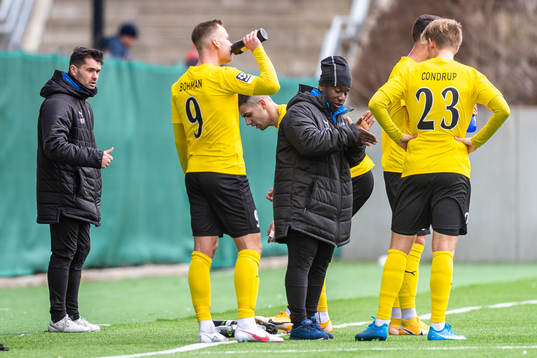 Lunds tränare Igor Arsenijevic och tränare Thierry Zahui
