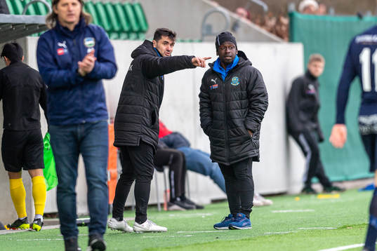 Lunds tränare Igor Arsenijevic och tränare Thierry Zahui