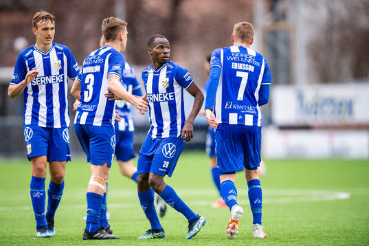 IFK Göteborgs Alhassan Yusuf jublar