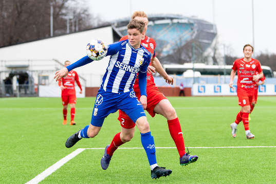 IFK Göteborgs Gustaf Norlin och Värnamos Francis de Vries