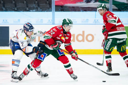 Växjös Christian Folin och Frölundas Patrik Carlsson