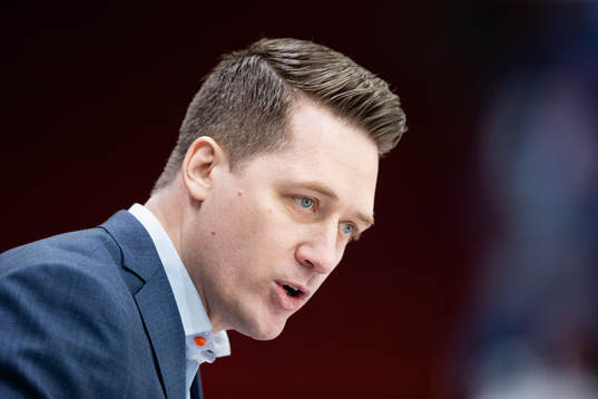 Växjös tränare Sam Hallam