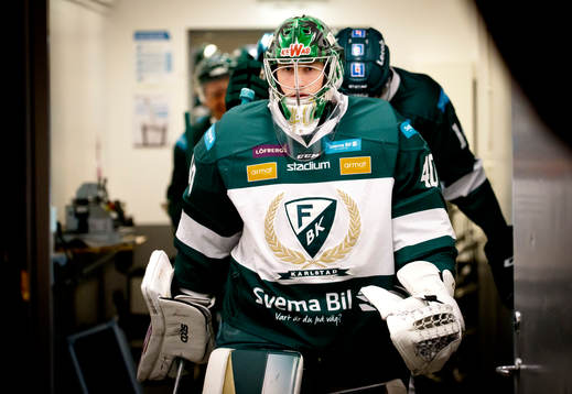 Färjestads målvakt Henrik Haukeland