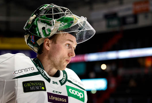 Färjestads målvakt Henrik Haukeland