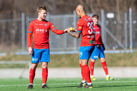 Helsingborgs Andreas Landgren och Anthony van