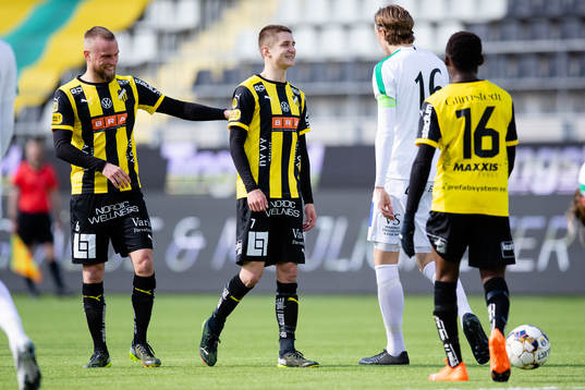 Häckens Leo Bengtsson jublar