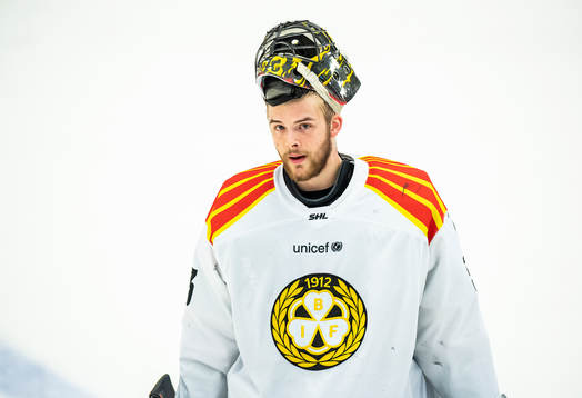 Brynäs målvakt Samuel Ersson deppar