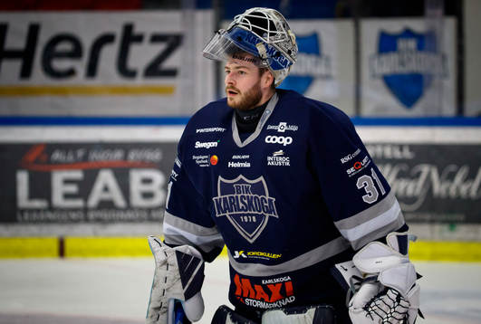 Karlskogas målvakt Tim Juel