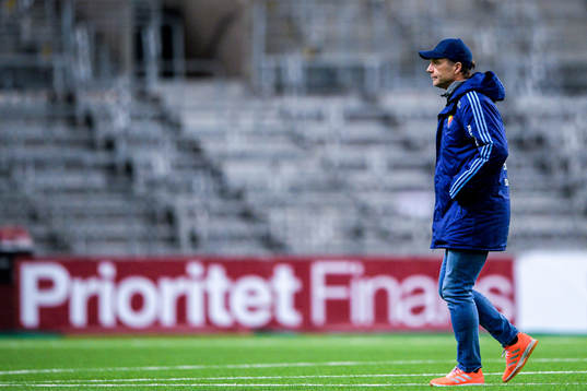 Djurgårdens tränare Kim Bergstrand deppar