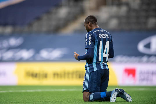Djurgårdens Edward Chilufya i paus