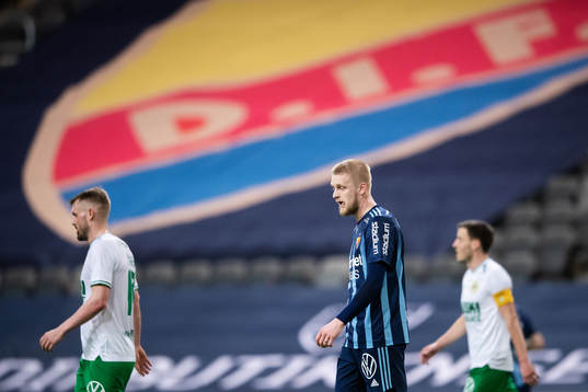 Djurgårdens Kalle Holmberg deppar