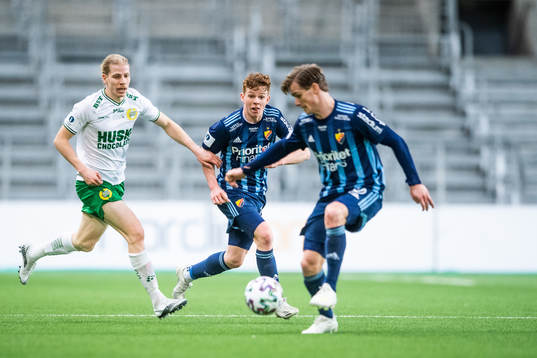 Hammarbys Gustav Ludwigson och Djurgårdens Aslak Witry