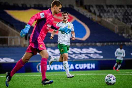 Djurgårdens målvakt Aleksandr Vasyutin och Hammarbys