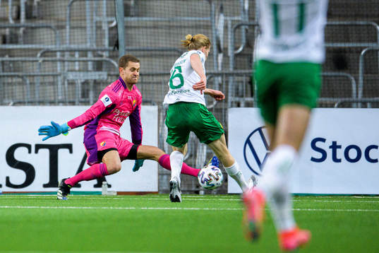 Djurgårdens målvakt Aleksandr Vasyutin och Hammarbys