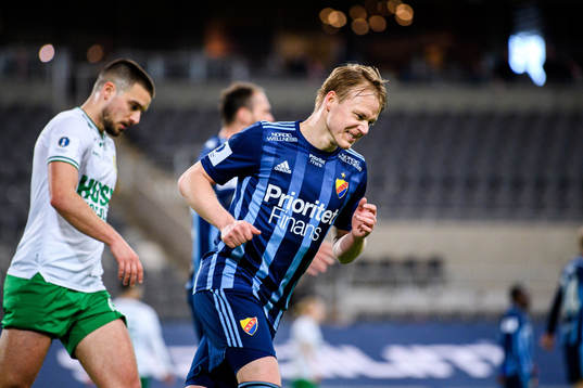 Djurgårdens Elliot Käck deppar