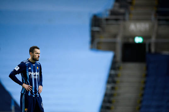 Djurgårdens Emir Kujovic deppar