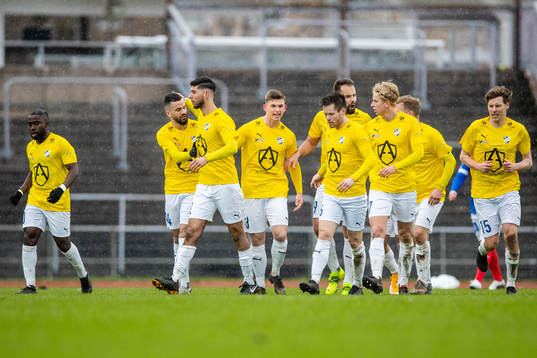 IFK Malmös Elliot Lindquist Nilsson jublar