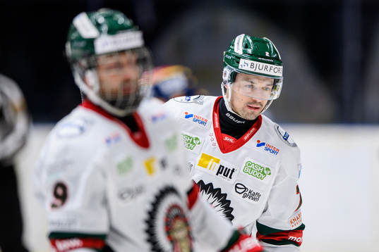 Frölundas Jan Mursak och Patrik Carlsson deppar