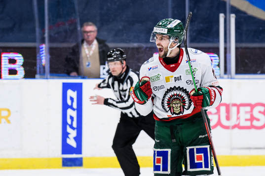 Frölundas Stefan Elliot jublar