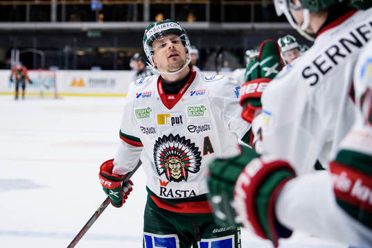 Frölundas Nicklas Lasu jublar