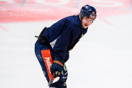 Djurgårdens Alexander Holtz tränar på egen hand