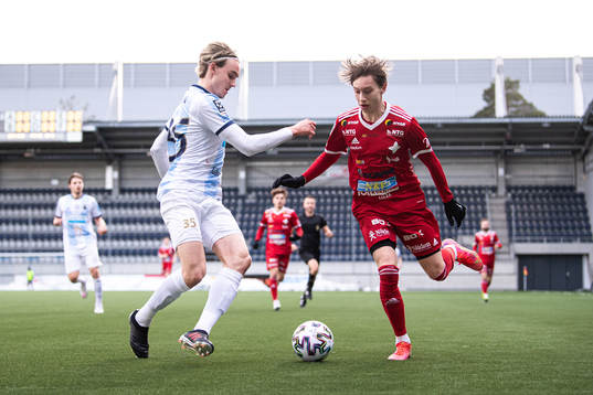 Gefles Linus Sahlin och Luleås Adam Forsman