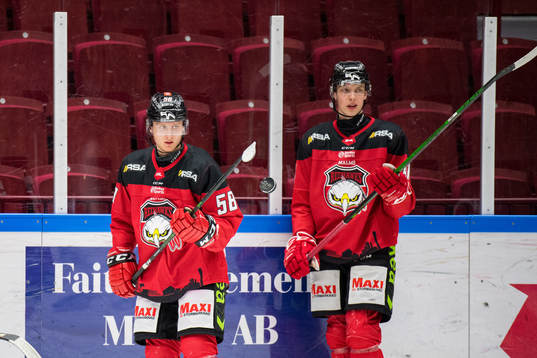 Malmö Redhawks Oskar Magnusson och William Von Barnekow