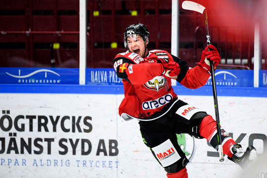 Malmö Redhawks Matt Puempel jublar