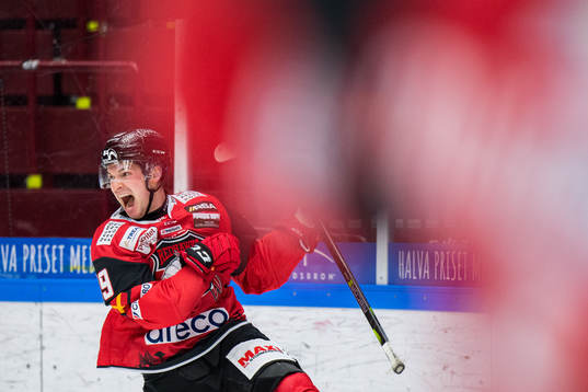Malmö Redhawks Matt Puempel jublar