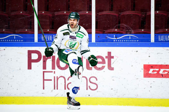Färjestads Martin Johansson jublar