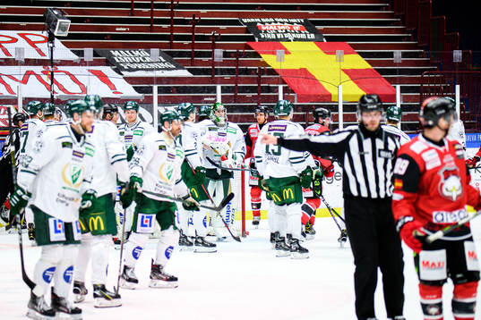 Färjestads målvakt Henrik Haukeland