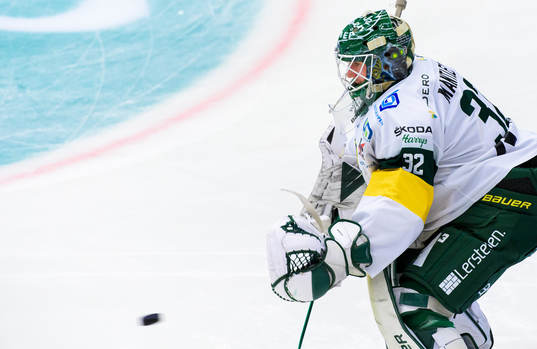Björklövens målvakt Isak Mantler