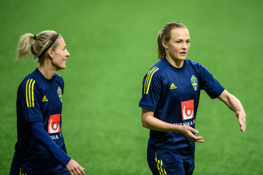 Emma Kullberg and Magdalena Eriksson of Sweden