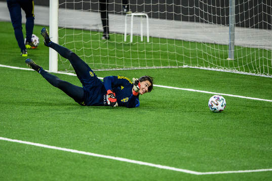 goalkeeper Zecira Musovic of Sweden